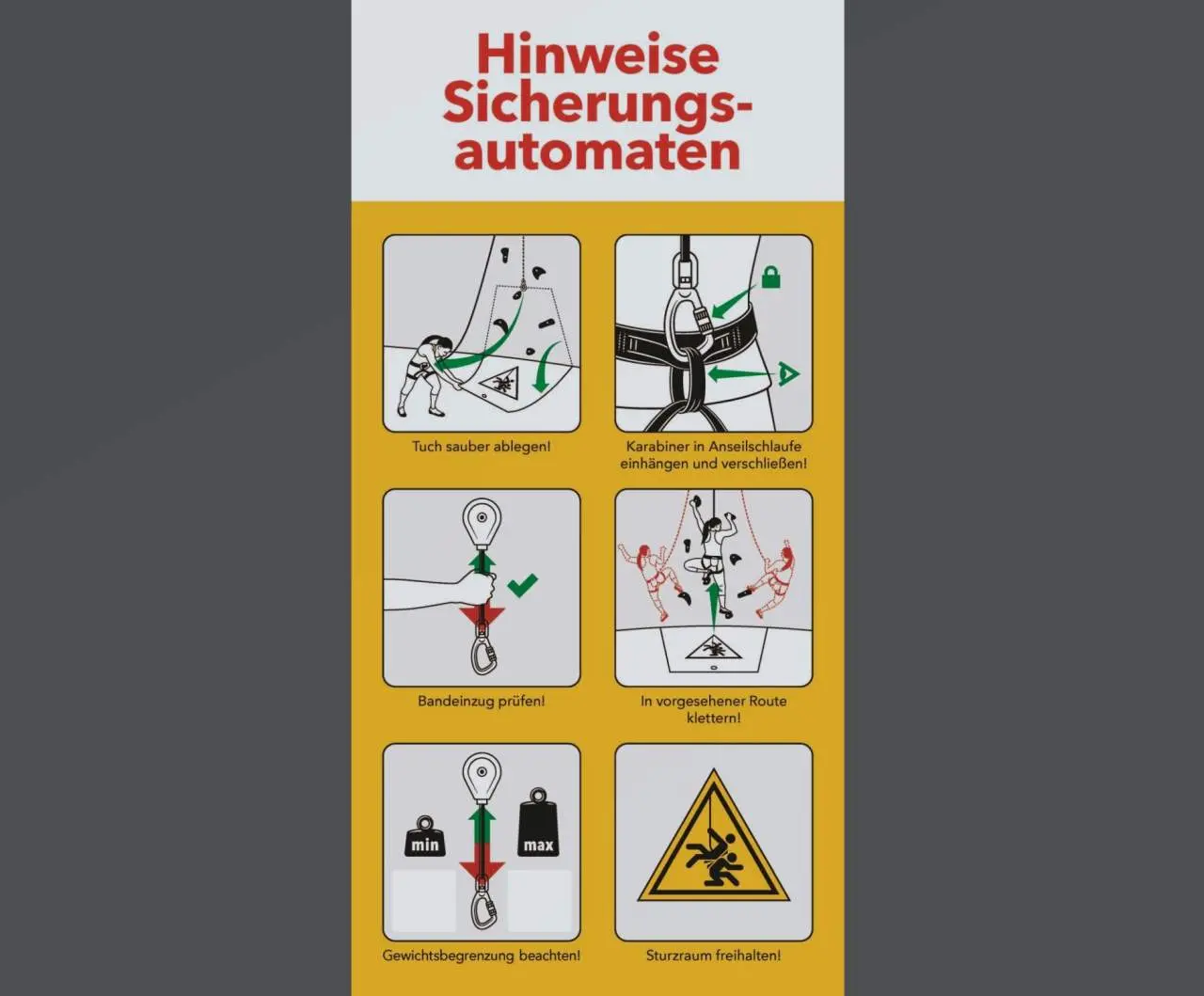 Hinweis-Schilder für den Sicherungsautomat | © DAV