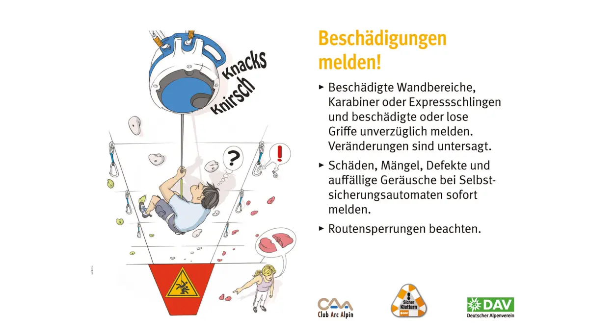 Regeln für Kletterhallen des DAV | © DAV