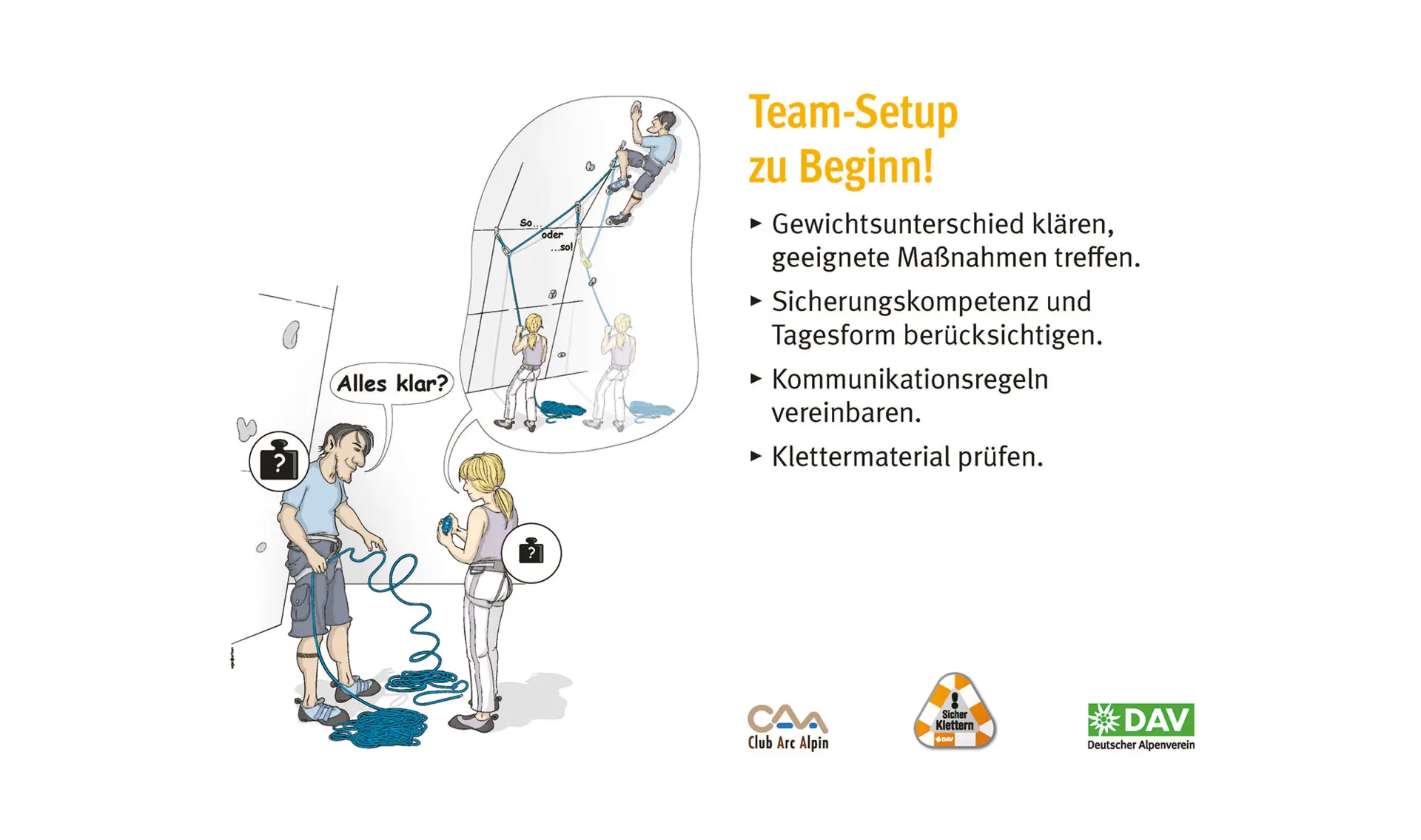 Kletter-Regeln - für mehr Sicherheit beim Klettern | © DAV